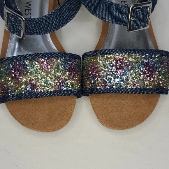 Brand new Nine West Girls Glittery sandals - Picture 7 of 11